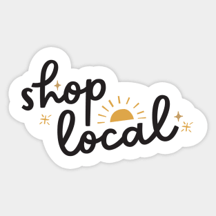 Shop Local - Sunny Sticker